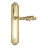 Дверная ручка Venezia \"OPERA\" CYL на планке PL98 полированная латунь