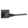 Дверная ручка на квадратном основании Ajax K.JS51.SALTO BL-24 черный