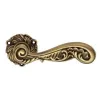 Дверная ручка на круглом основании Linea Cali ROCOCO 1285/078 PM бронза матовая