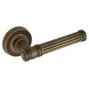 Дверная ручка на круглом основании Venezia \"IMPERO\" D6 матовая бронза