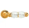 Дверная ручка на круглом основании Linea Cali CRYSTAL 830/103  OZ золото глянцевое/хрусталь SWAROVSKI