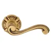 Дверная ручка на круглом основании Venezia \"VIVALDI\" D5 французское золото + коричневый