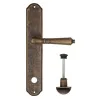 Дверная ручка на планке Fratelli Cattini \"TOSCANA\" WC-2 PL02-BA античная бронза