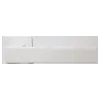 Дверная ручка на раздельном основании Linea Cali Corner 024 WHITE MATT белый матовый