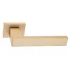 Дверная ручка на прямоугольном основании Fratelli Cattini \"BOOM\" 6-KD золото крайола