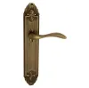 Дверная ручка Venezia \"ALESSANDRA\" на планке PL90 матовая бронза
