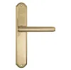 Дверная ручка Venezia \"EXA\" на планке PL02 полированная латунь