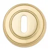 Накладка дверная под ключ буратино на круглом основании Venezia KEY-1 D6 полированная латунь 2 шт.