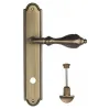 Дверная ручка Venezia \"ANAFESTO\" WC-2 на планке PL98 матовая бронза