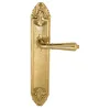Дверная ручка Venezia \"VIGNOLE\" на планке PL90 полированная латунь