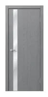 Межкомнатная дверь «STEFANY WOOD 5004» – RAL 7040