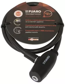 Замок тросовый Fuaro PL-BIKE-0865-KEY (8х650) 2key(PL-0865-KEY) /подвес