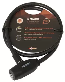 Замок тросовый Fuaro PL-BIKE-0880-KEY (8х800) 2key(PL-0880-KEY) /подвес