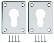 Декоративная накладка Fuaro ESC083-CP-8 хром на цилиндр сталь (2 шт.)