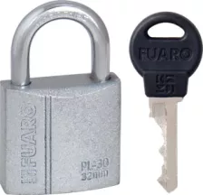 Замок навесной Fuaro PL-PROTEC-3032 3key (PL-3032) англ. /блистер