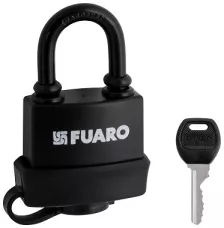 Замок Fuaro навесной PL-WEATHER-3650 Black 3key (PL-3650) англ.