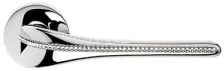 Дверная ручка на круглом основании Linea Cali SPIRIT mesh 1451/023 CR хром глянцевый/хрусталь SWAROVSKI