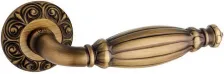 Дверная ручка на круглом основании Pasini Queen 3661 античная бронза