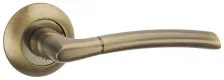 Дверная ручка на круглом основании Punto R.TL54.ARDEA (ARDEA TL) ABG-6 зеленая бронза