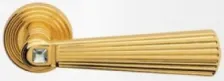 Дверная ручка на круглом основании Linea Cali OPERA 1056/112 OZ золото глянцевое/хрусталь SWAROVSKI