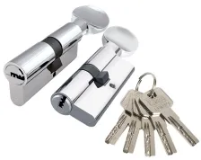 Цилиндровый механизм Punto Z3002Knob90(35+10+45) с вертушкой CP хром