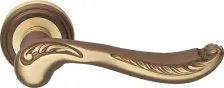Дверная ручка на круглом основании Linea Cali LADY 1390/113 BP бронза матовая