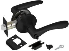Ручка защелка Punto 6020 BL-B (фик.) черный