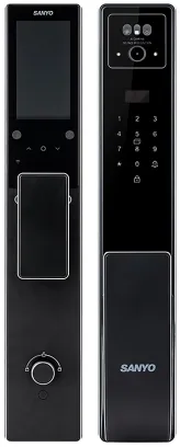 Электронный замок Sanyo D300 Tuya DM70 с WiFi, с распознаванием лиц, черный