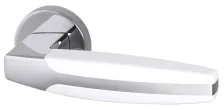 Дверная ручка на круглом основании Armadillo ARC URB2 CP/CP/White-14 хром/белый