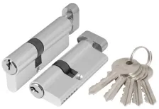 Цилиндровый механизм Ajax (AX102/70) AX1002Knob70 (35+10+25) CP хром с вертушкой