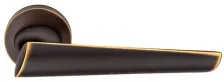 Дверная ручка на круглом основании Linea Cali KENDO 1516/023 BM бронза матовая шоколадная