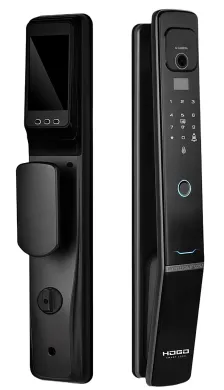 Замок врезной электронный Hogo V05 с распознаванием лица черный