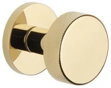 Дверная ручка на круглом основании Aprile Tuja R 7S GOLD PVD золото