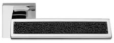 Дверная ручка на квадратном основании Linea Cali RIFLESSO rocks NERO 1358/019 CR хром глянцевый/хрусталь SWAROVSKI