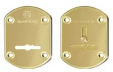 Накладки сувальдные \"Гардиан\" латунь ГЛ 21 /пара/, объемная /123:471/
