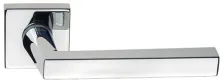 Дверная ручка на квадратном основании Venezia Unique \"EASY\" полированный хром