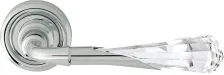 Дверная ручка на круглом основании Linea Cali GEMMA 1120/103 CR хром глянцевый/ SWAROVSKI