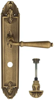 Дверная ручка Venezia \"CLASSIC\" WC-4 на планке PL90 матовая бронза