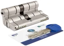 Цилиндровый механизм Mottura CP4D465101 (97 мм/41+10+46) МАТ.НИКЕЛЬ