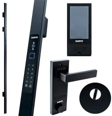 Электронный замок Sanyo D700 Usmart Go DM70 с WiFi, ручка скоба 1600 мм, черный