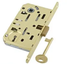 Замок магнитный под кабинетный ключ AGB MEDIANA POLARIS B06101.50.03.640 с ответной планкой латунь