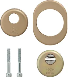 Броненакладка на Cisa цилиндр 06.470.00.64 (06.480.00.0+06.483.00.0.64+06.483.61.0.64) бронза