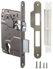 Корпус врезного замка c защёлкой Armadillo METLH25-50 Box (LH 25-50) AB бронза