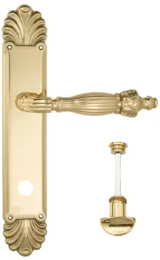 Дверная ручка Venezia \"OLIMPO\" WC-2 на планке PL87 полированная латунь