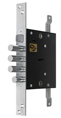 Замок врезной Mettem (Меттэм) сувальдный с защелкой ЗВ9 144.1.0 с тягами, 5 кл.