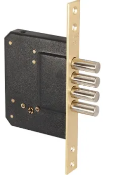 Замок врезной крестообразный Fuaro X200-4MF/PB (200-4MF/PB) латунь 5key