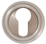 Накладка под цилиндр на круглом основании Fimet 261 F20 матовый никель