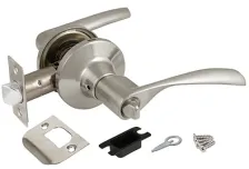 Ручка защелка DK610 SN-BK (6010 SN-B) (фик.) матовый никель