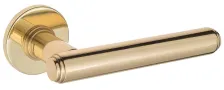 Дверная ручка на круглом основании Venezia \"EXA\" FSR полированная латунь