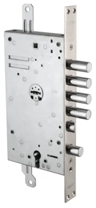 Замок врезной двухсистемный Mottura 54.Y787 My Key S левый (накл. 95.323-95.324 CR), кл. 60 мм